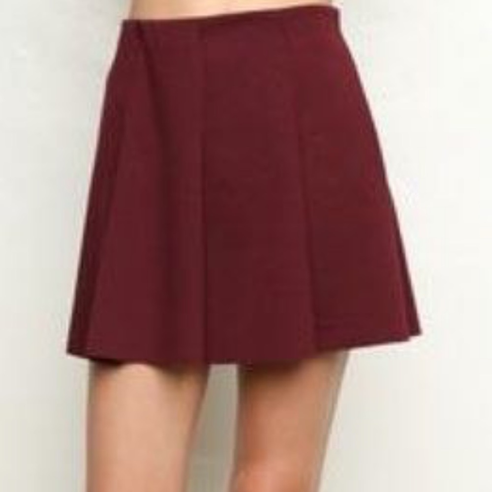 Brandy Melville Red Slater Skirt